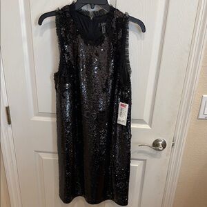 Aidan Mattox Shimmering Sequin Dress